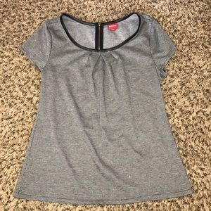 Grey and Black Business Top.